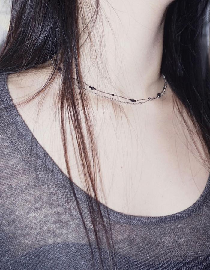 Silver chain necklace