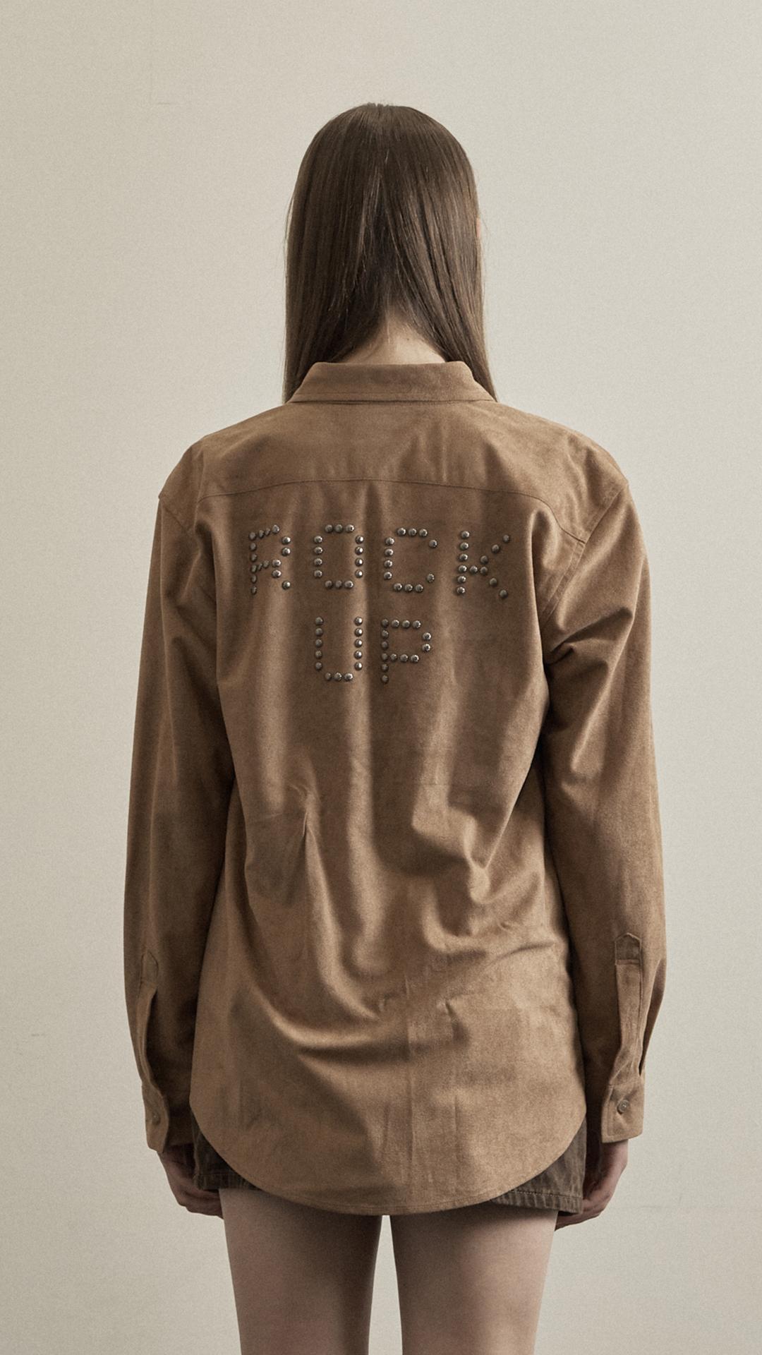 FAUX SUEDESTUD SHIRTS