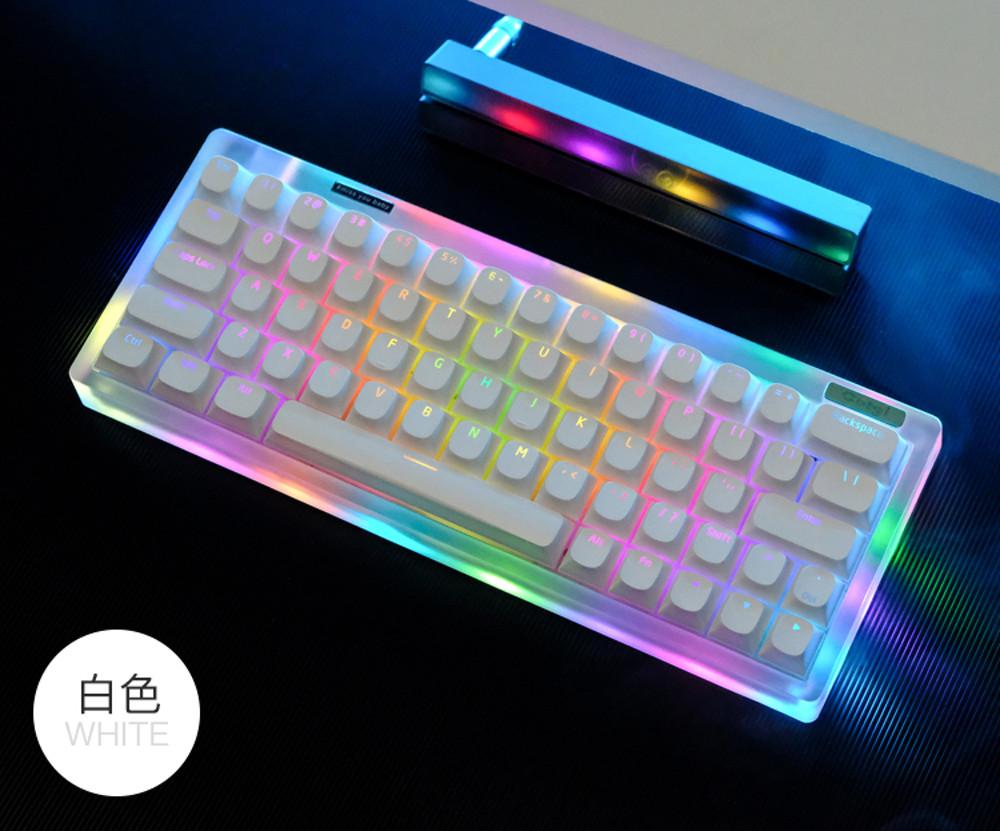 뉴푸딩 투명 키캡 파스텔 PBT OEM 이중사출 117키 다얼유 한무무