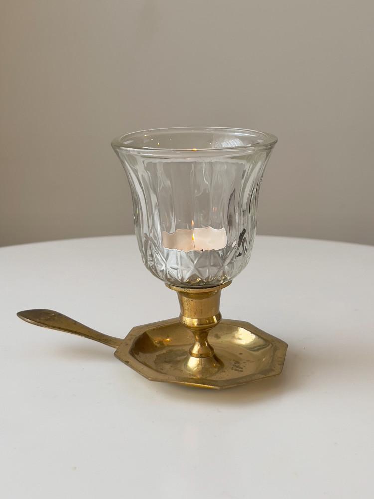 [중고]빈티지 크라운 보티브 촛대