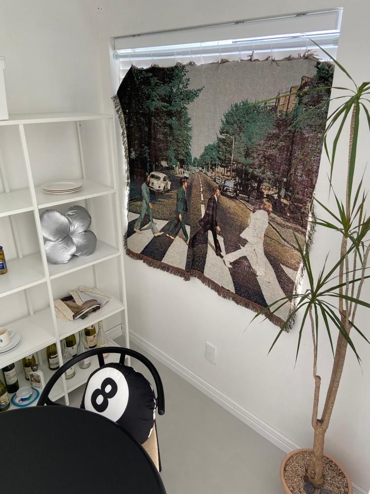 비틀즈 블랭킷 / 패브릭 포스터 캠핑 차박 블랭킷 담요 러그 소파담요 월행잉