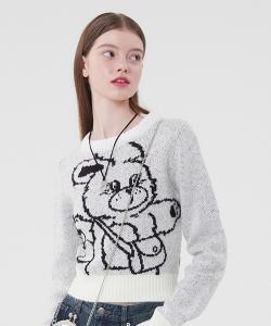 [모다 천안아산점] 위티 버니 크롭 니트