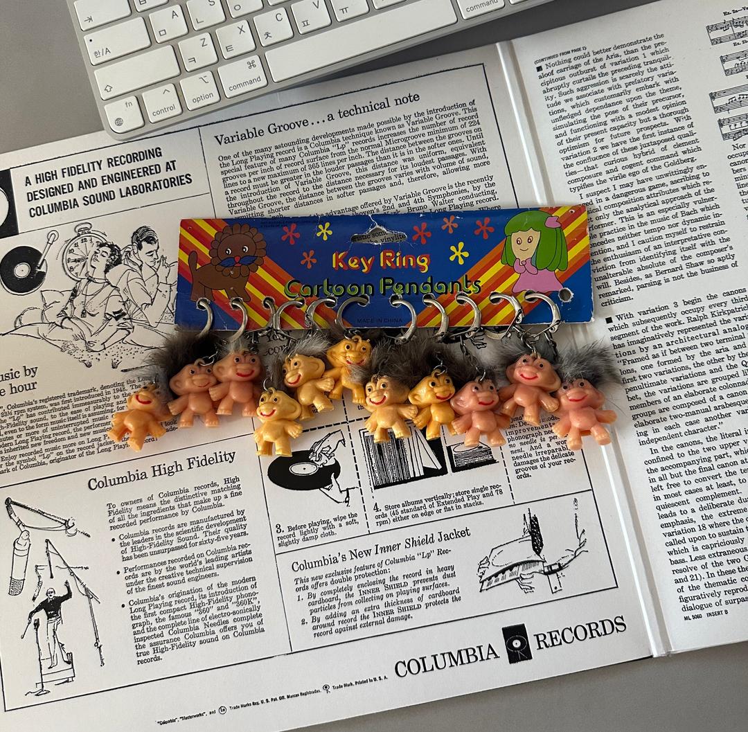 Vintage 90's Troll Keyring