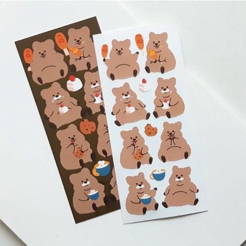 [영이의숲]냠냠 꽃카 씰스티커