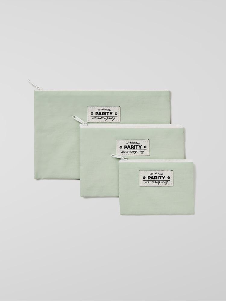 flat pouch (3 size / avocado)