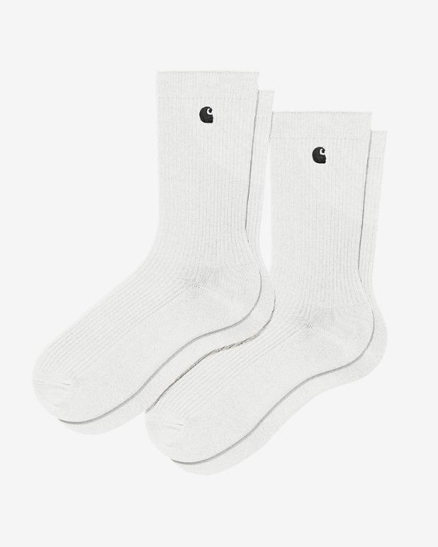 칼하트WIP 매디슨 팩 삭스 2팩 MADISON PACK SOCKS 2PACK (White/Black+White/Black)