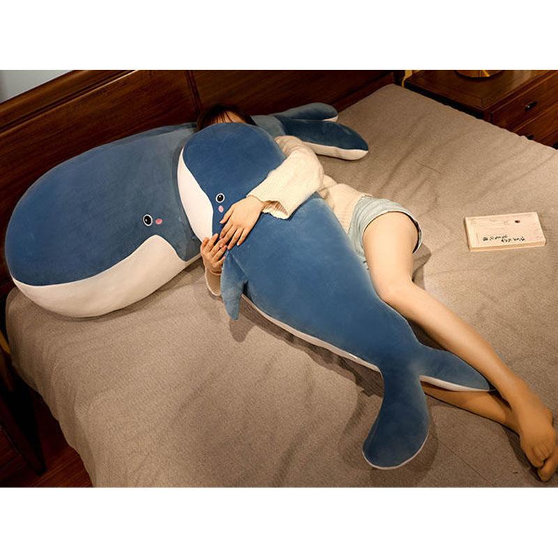 "꿀잠/자취/퇴사/집들이 선물" 말랑한 꼬리잡기" 대형 반려 돌고래 포근 포그니 애착필로우 꿀잠 친구 선물