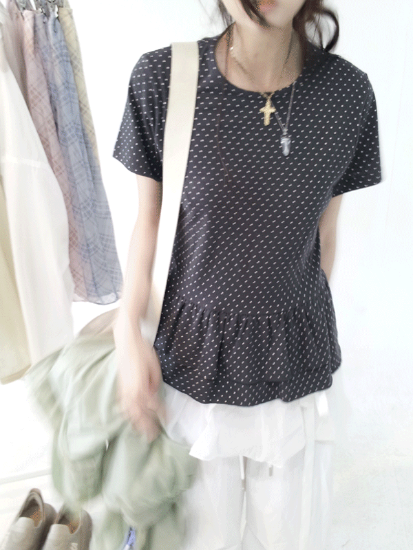 히피디피 tiny dot tee (2color)