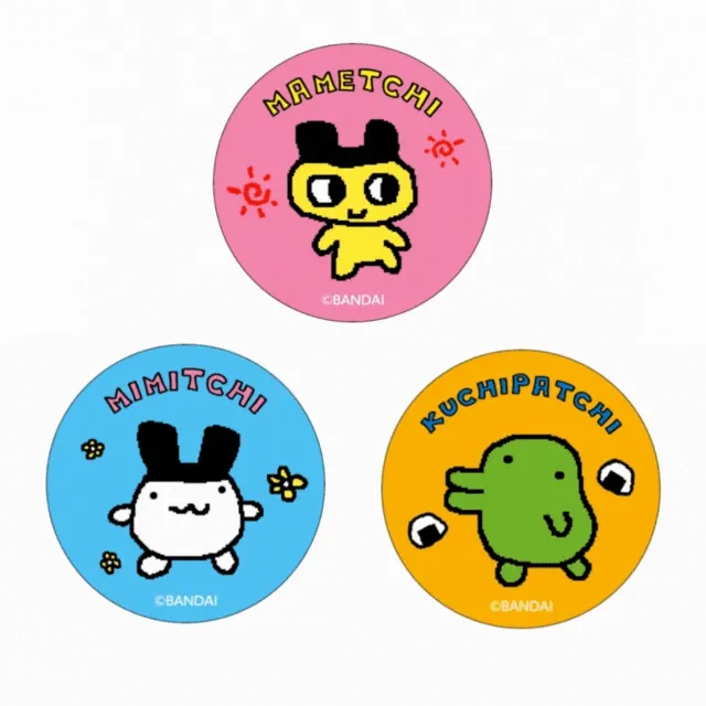 [정품/🎁사은품] 다마고치 홀로그램 핀뱃지 핀버튼 · 마메치 미미치 구치파치