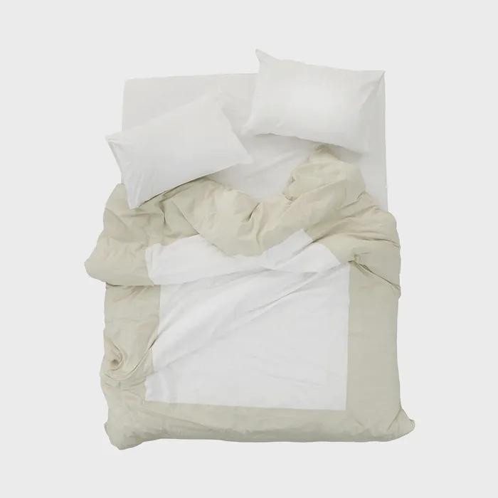 Island duvet cover - Ivory / White