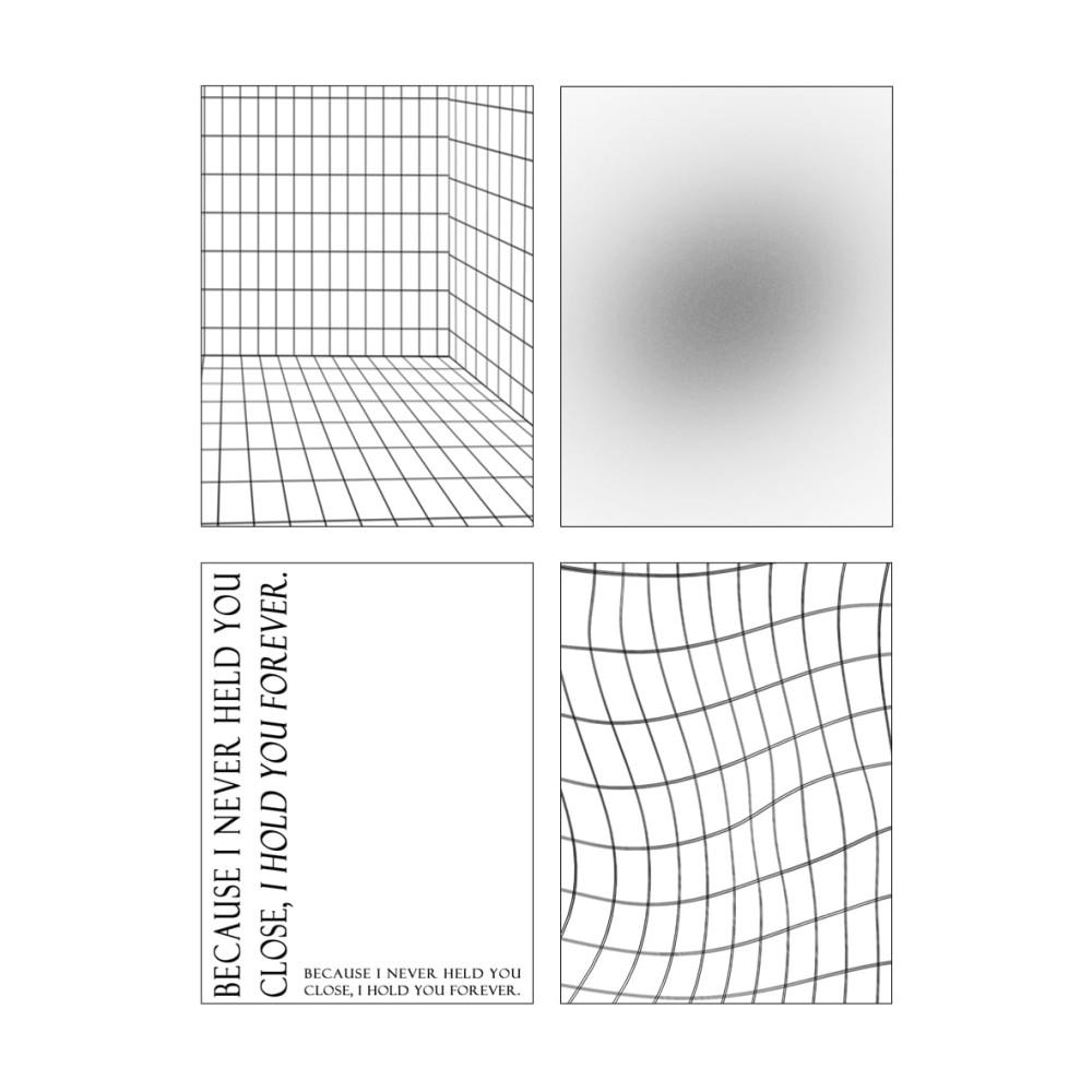 [인디에이치] Grid Memopad Pack