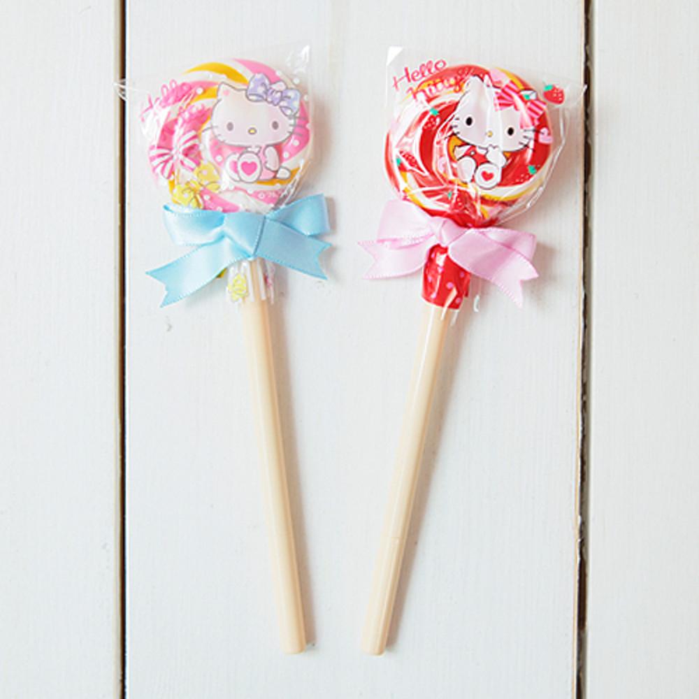 헬로키티 롤리팝볼펜