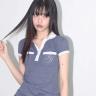 스트라이프 버튼 카라 티 (BLUE) F25QB109