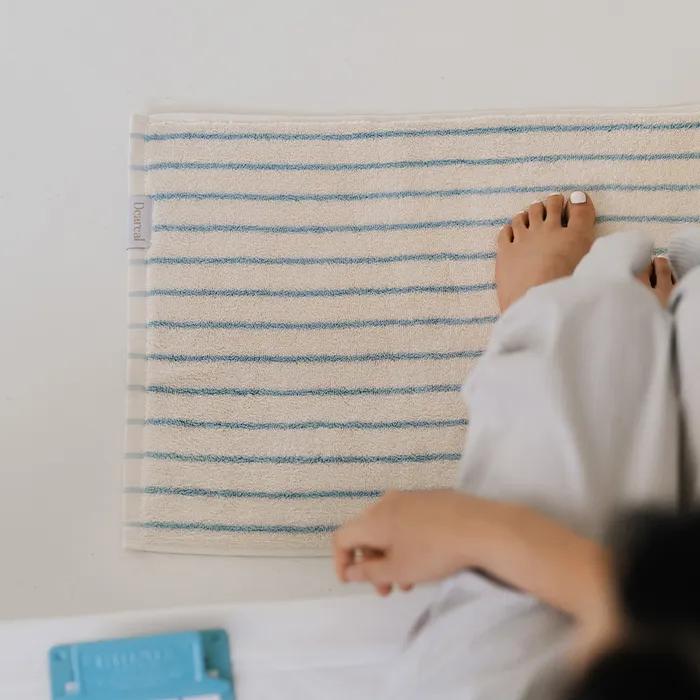 뱀부 논슬립 타올 발매트_소다