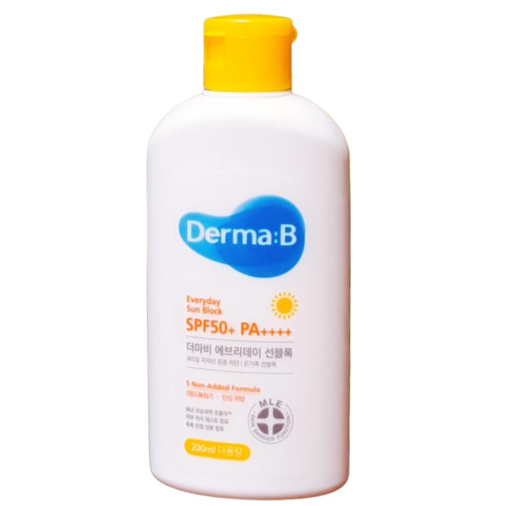 더마비 에브리데이 선블록 200ml (대용량) 순한선크림 온가족썬크림 페이스바디겸용