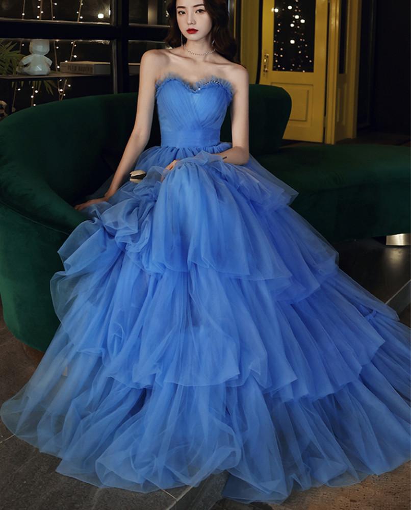 웨딩 촬영 드레스 유색 2부드레스 피로연 캉캉 탑 연주 드레스