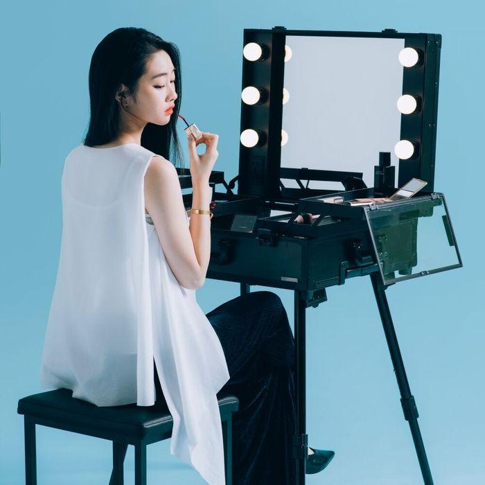 LED 조명 수납화장대 마이퍼펙트데이 블랙