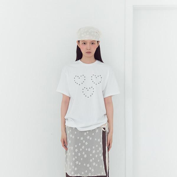 [30% OFF] SHEER STAR PATTERN LAYERED WRAP SKIRT