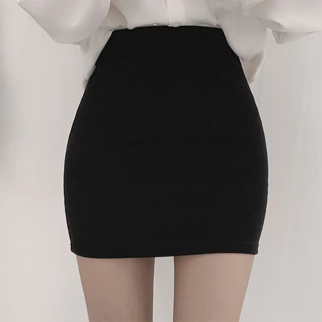[📌당일발송-블랙/1+1할인🔥]착붙어 쫀쫀스판 미니 스커트