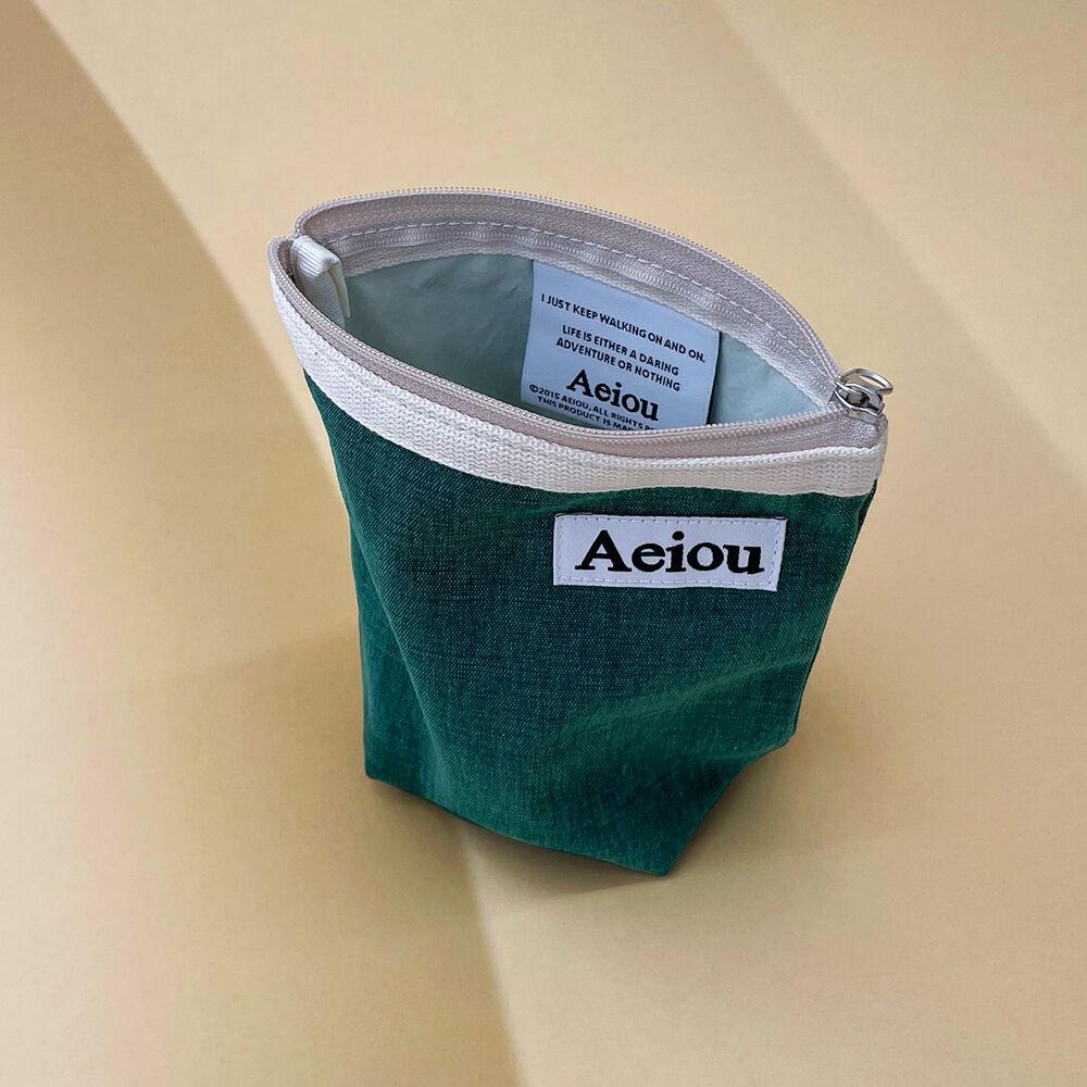 Aeiou Basic Pouch (M size) Rainy Forest