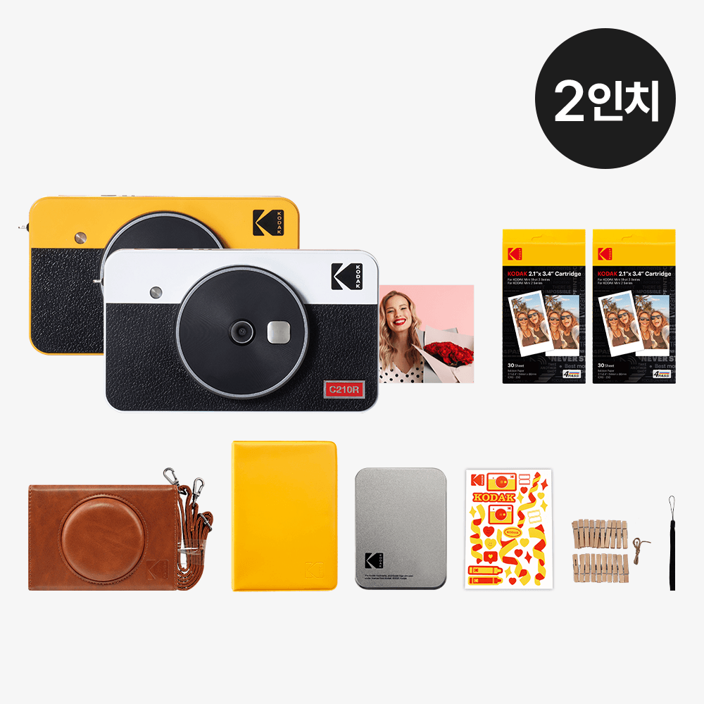 코닥 미니샷2 레트로 폴라로이드카메라+카트리지 68매+액세서리 번들