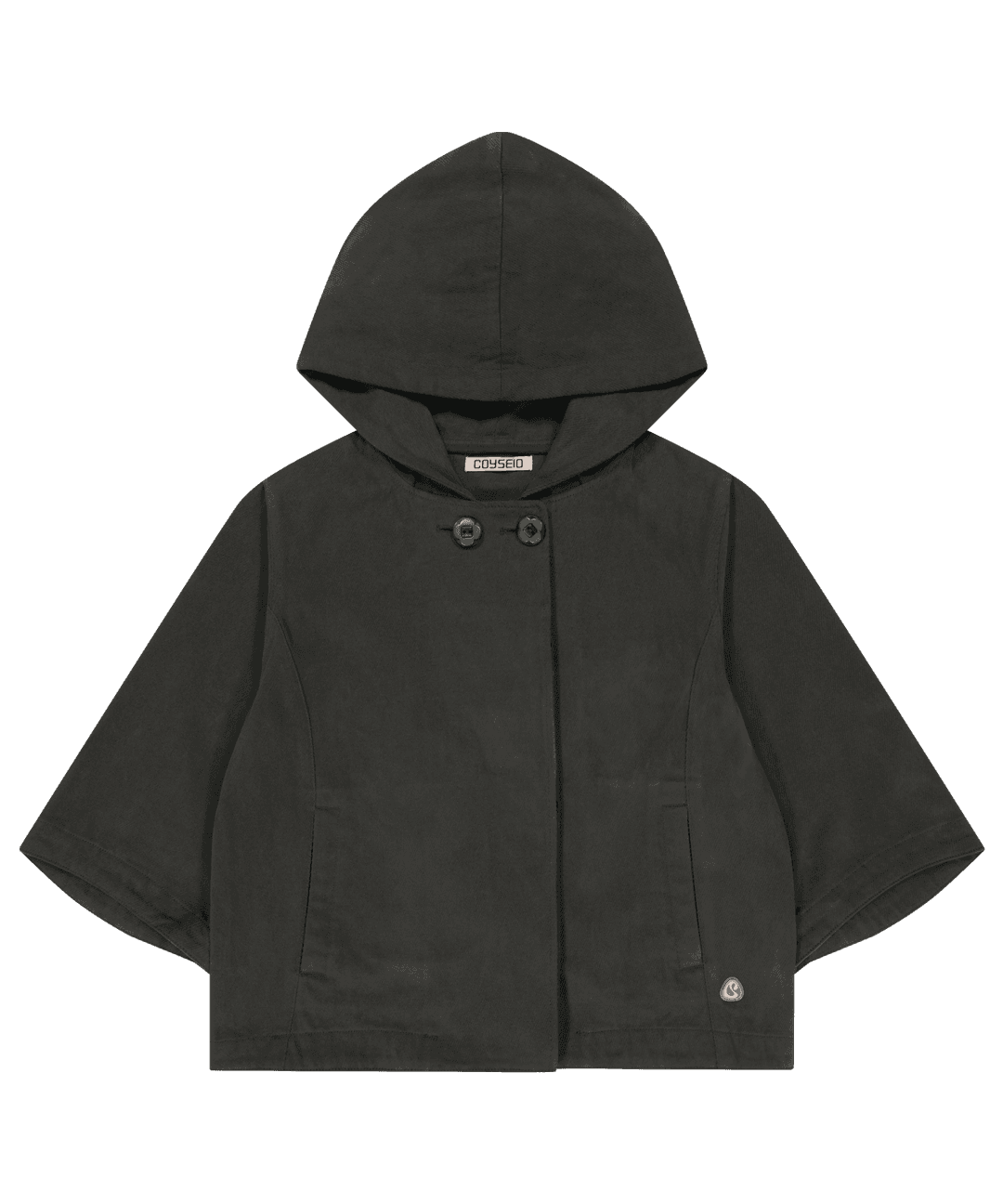 HOODED CAPRI JACKET CHARCOAL