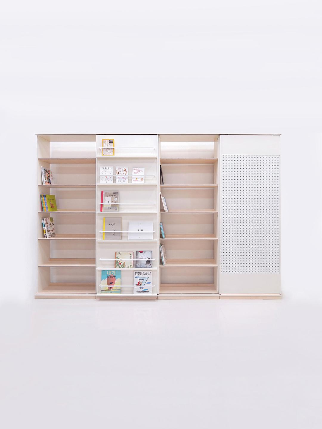 나의 작은 서점-화이트(6단)