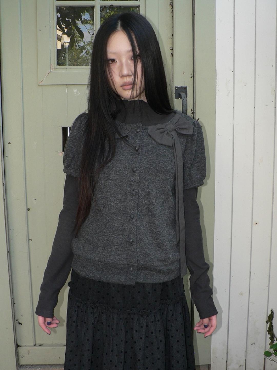 ang:project Layered Ribbon Twin Top Set (2color)