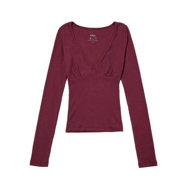 [10/24 예약배송]Cassie V Fitted Long Sleeves(Jam)