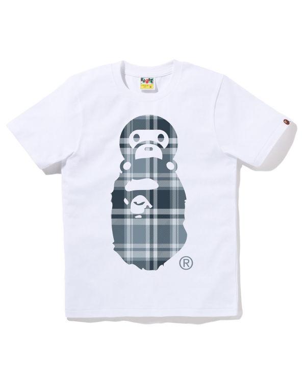 BAPE Check Milo on Ape Head Tee