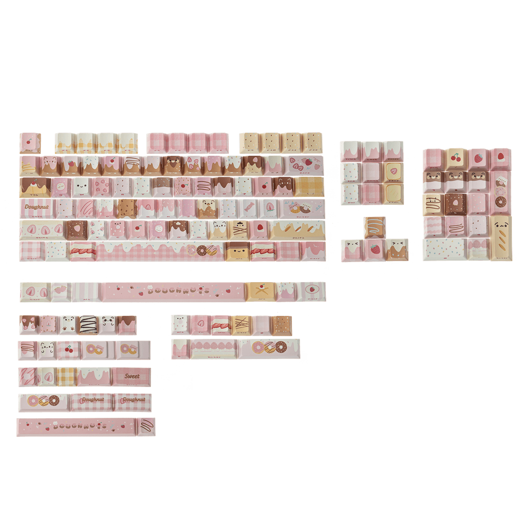 KiiBOOM Dough Fluff Keycap Set - Cherry