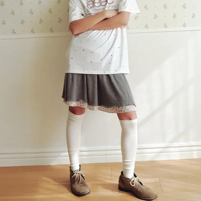 LAYERED SKIRT [CHARCOAL]