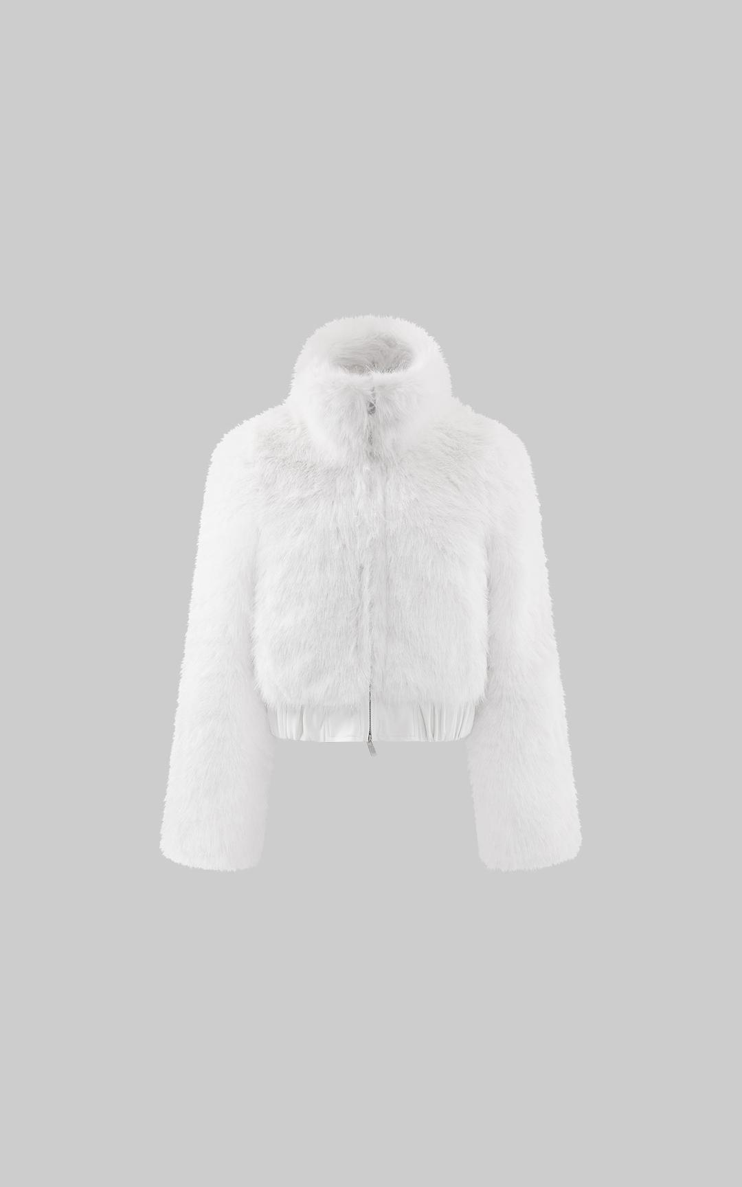 <tc>ROVENTE</tc> 페이크 퍼 크롭 패딩 재킷