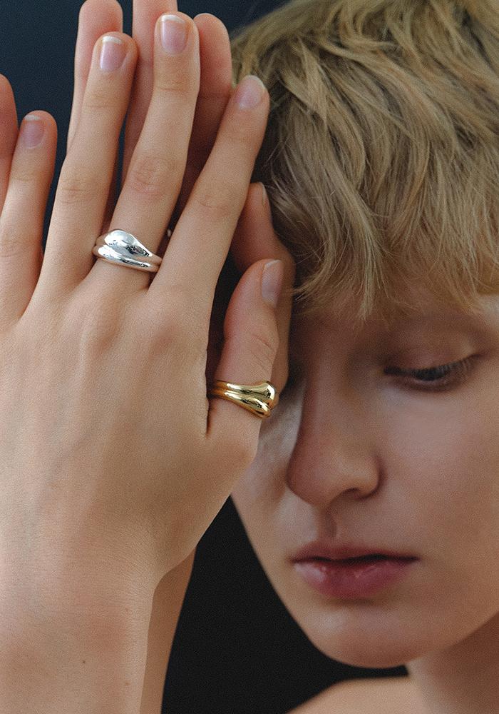 Double Wave Ring (2color)