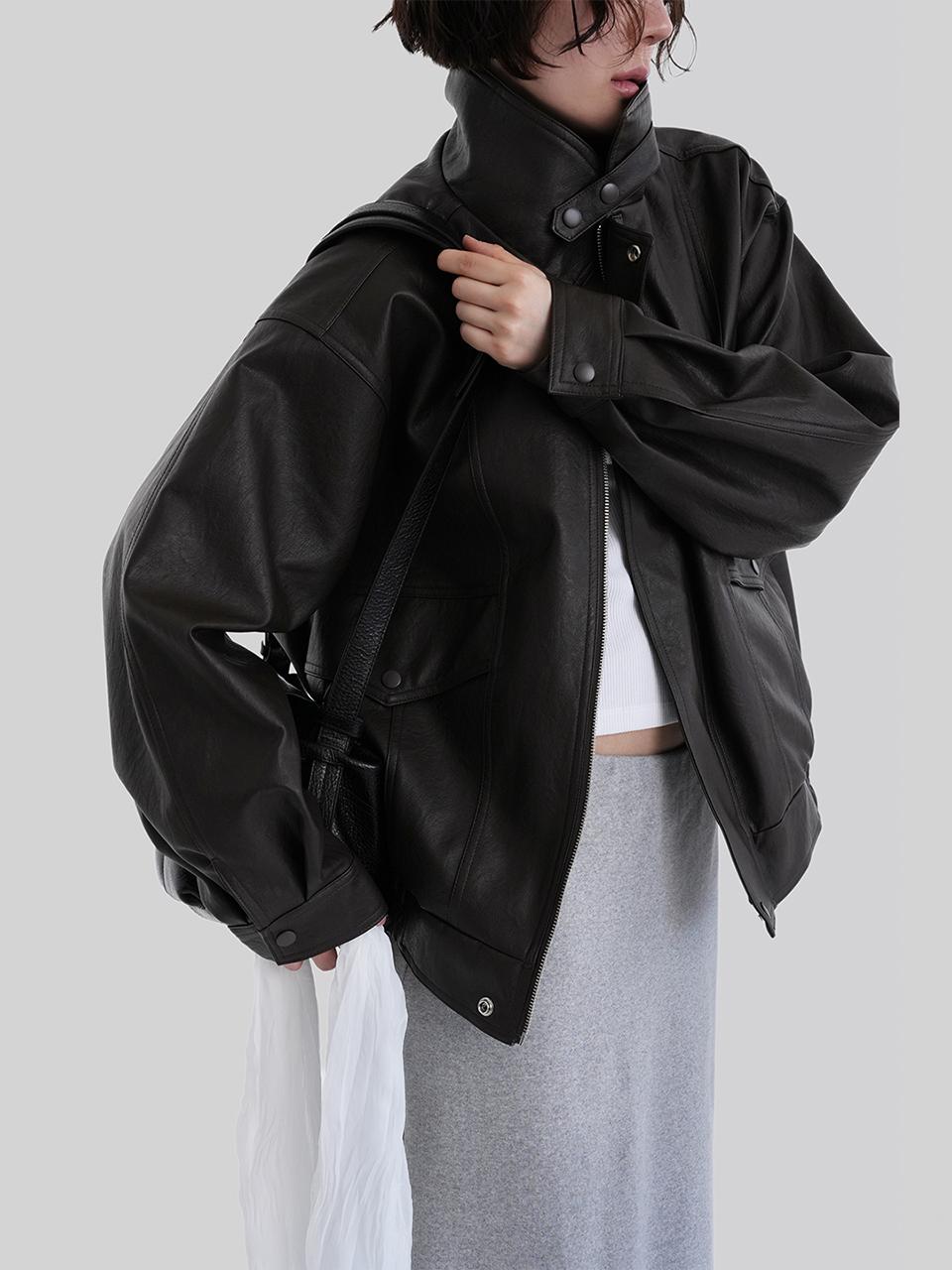 어텀 [made]페널레더점퍼