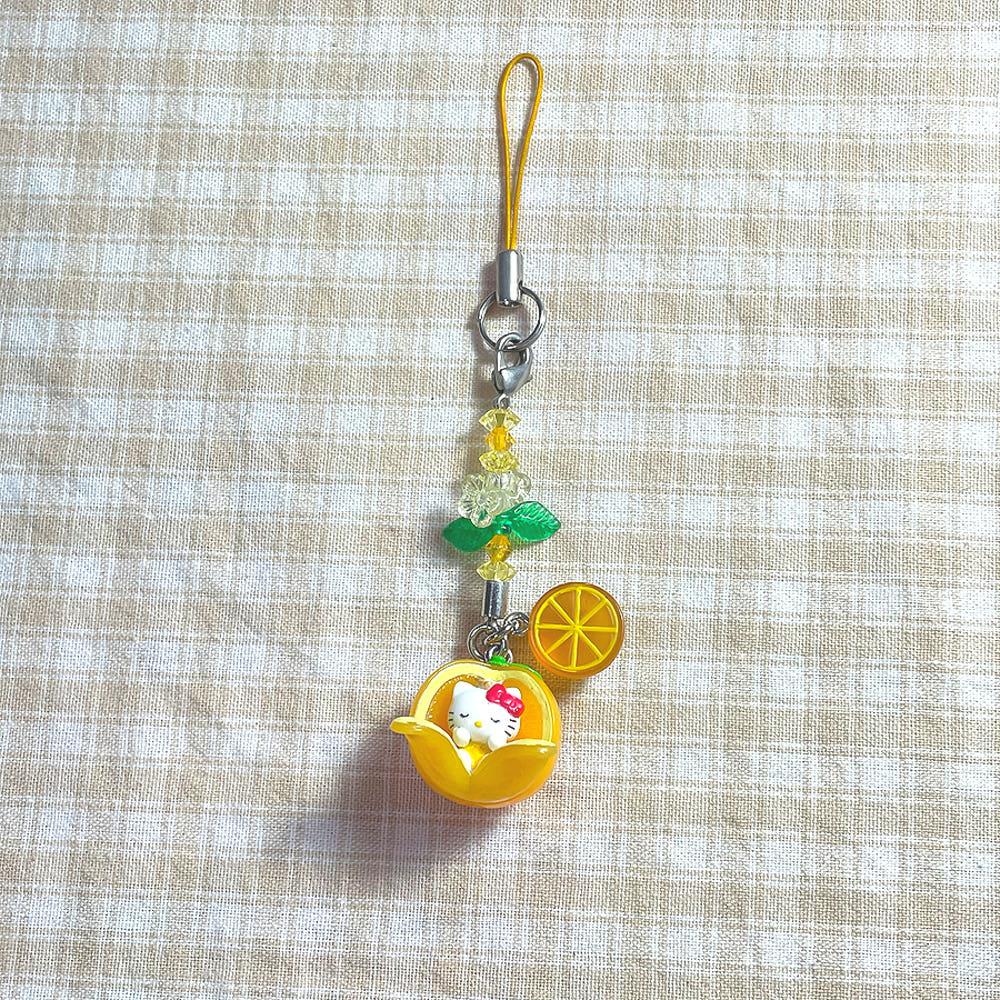 [중고] ★하자상품★ 키티스트랩 핸드폰스트랩 자동차열쇠고리 핸드폰줄 키티키링