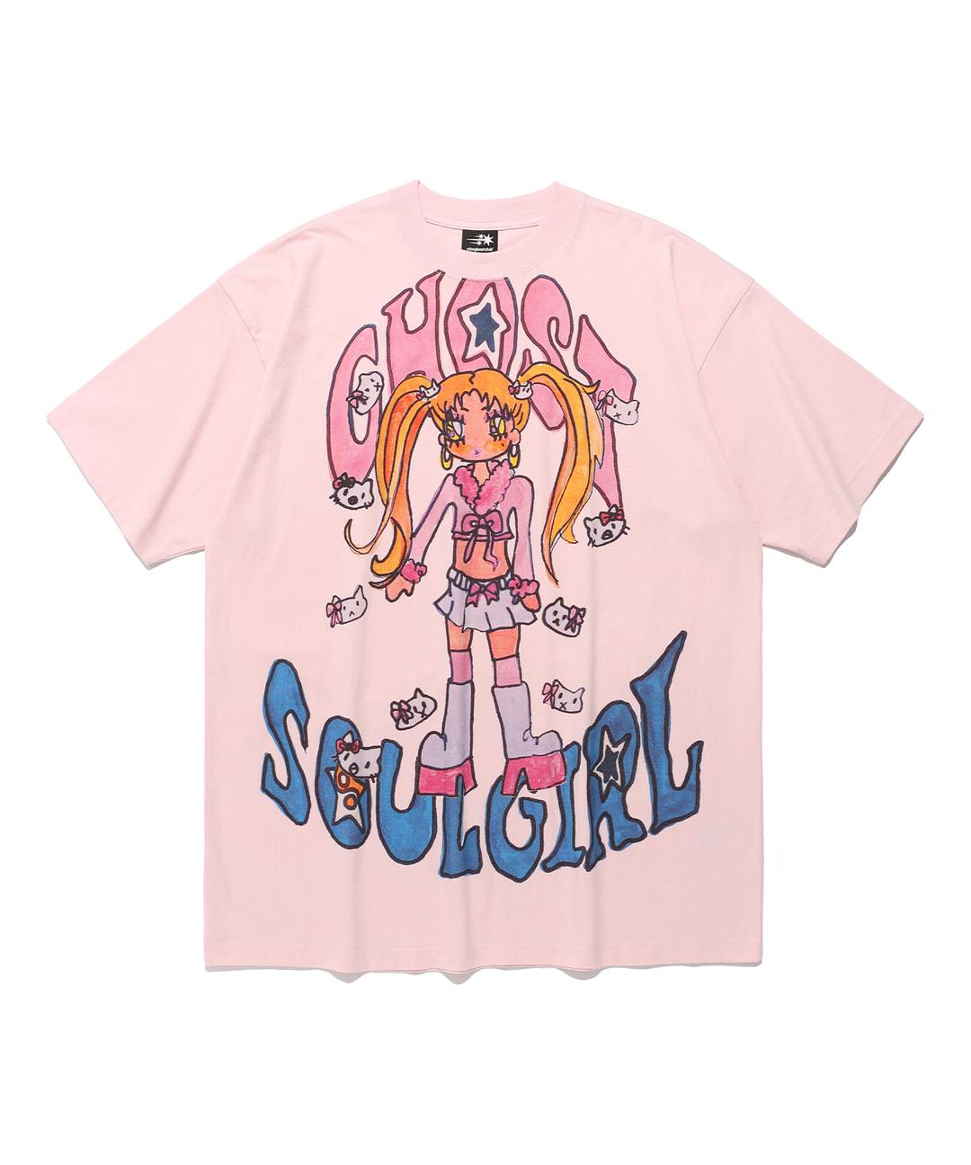 [x soulpusssy cat]ghostsoulgirl gyaru big big tee[pink]