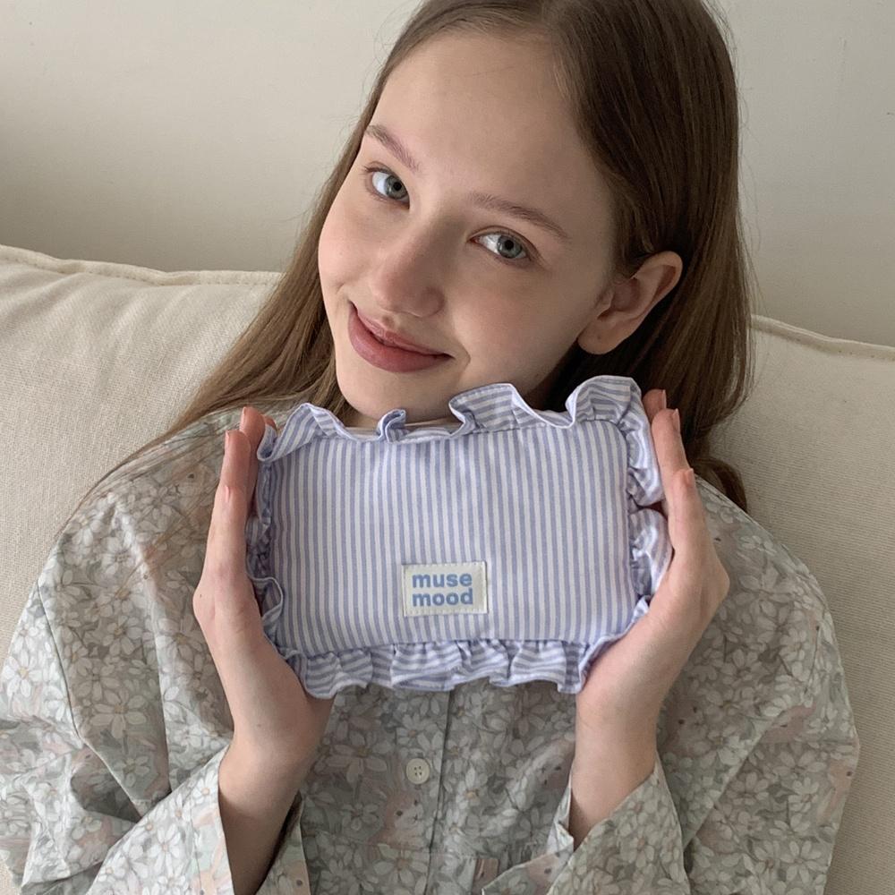 [3차] blue stripe cushion pouch (파우치)