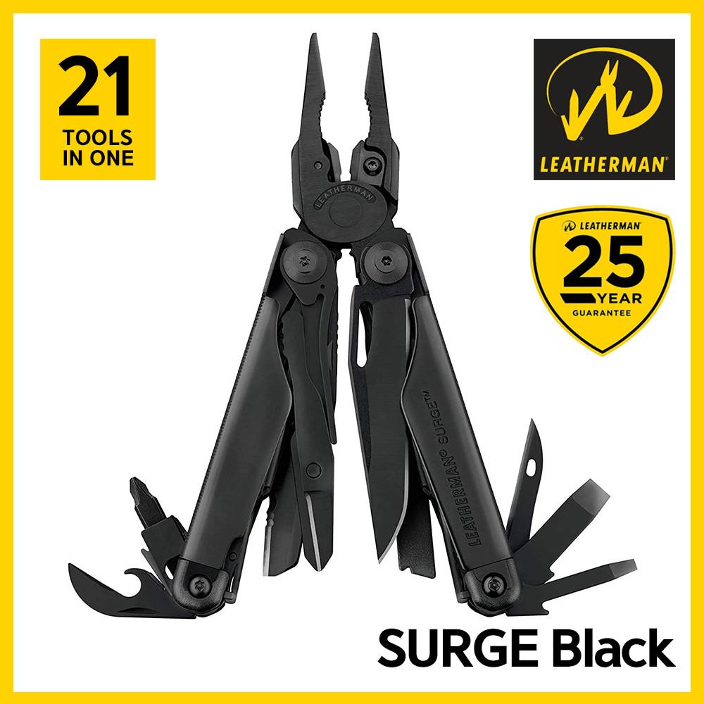 LEATHERMAN 레더맨 공식수입정품 NEW SURGE BLACK 써지 블랙 (25년 무상수리)