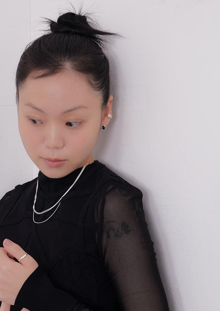 onyx verre earring
