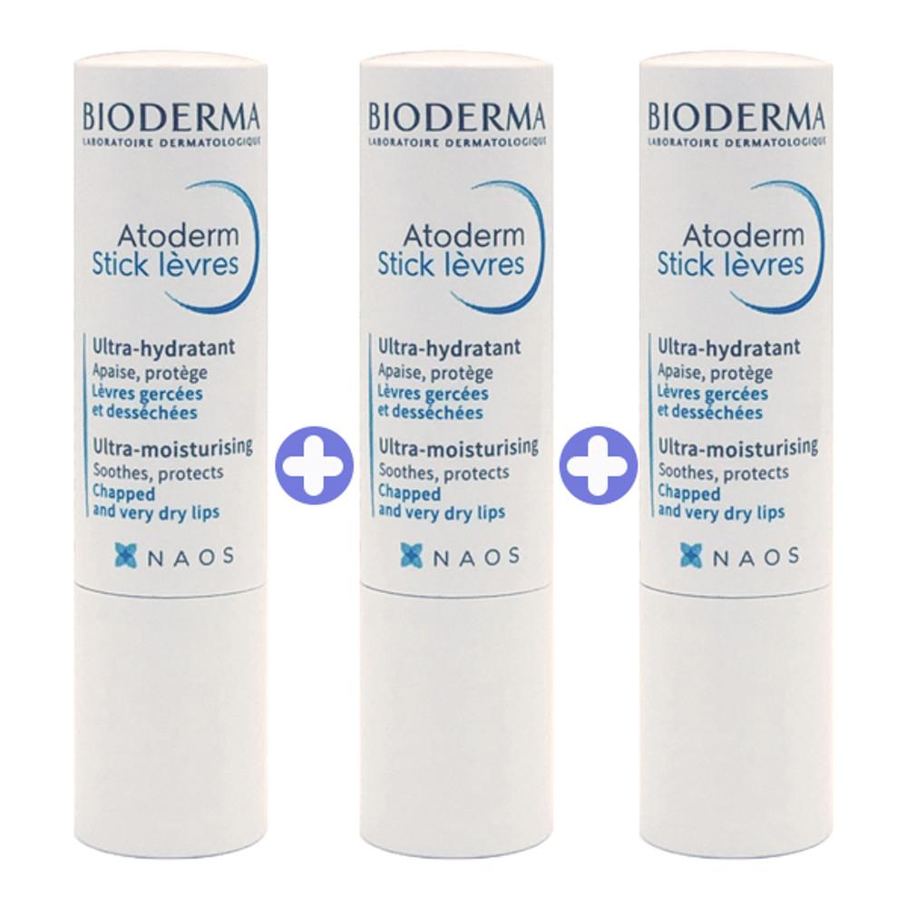 바이오더마 아토덤 립스틱 4g 1+1+1(3개)/레브르 립밤/보습