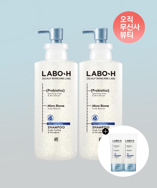두피강화클리닉 쿨링&노세범 샴푸 400ml 2pack + 50ml 2개 증정