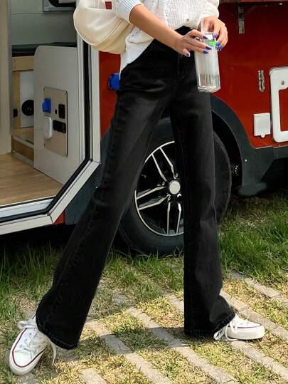 DAZY 여성용 주렁주렁한 주머니가 있는 데일리 커뮤트 플레어 진