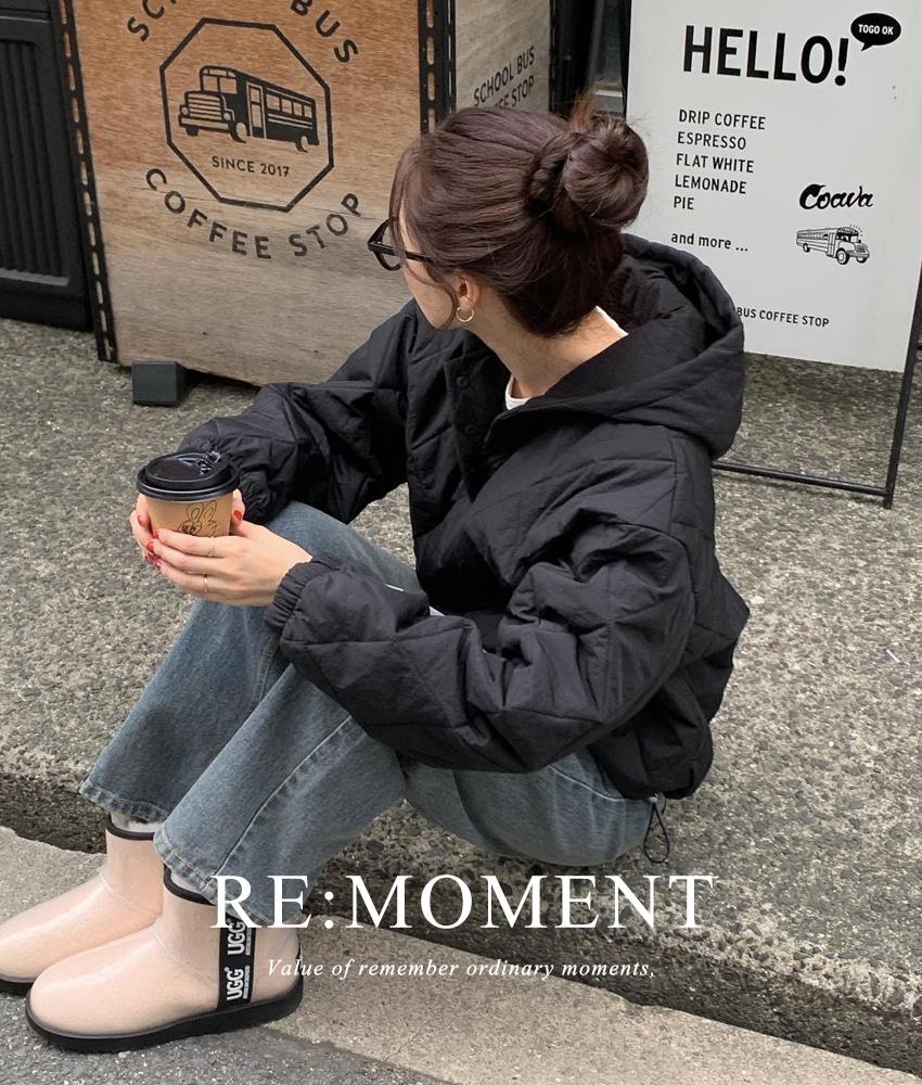 [RE:MOMENT/10일소요] made. 보드 아노락 패딩 후드 2color!