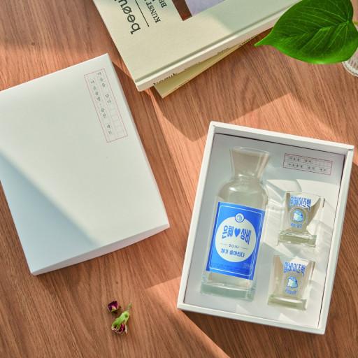 🎁선물추천🎁컬러각인 술병술잔세트 컬러코팅 선물세트