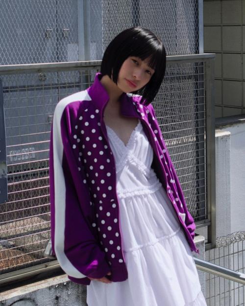 OVERFITTED DOT TRACK SUIT_PURPLE