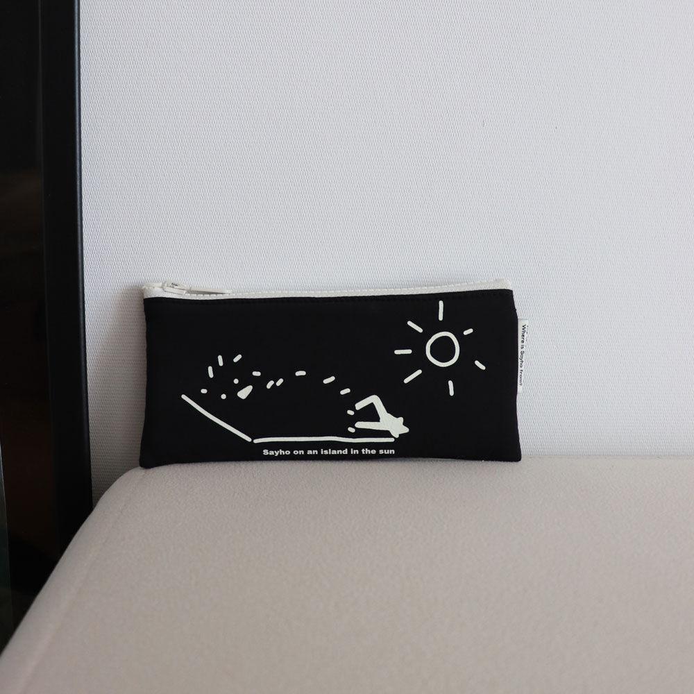 cookie&cream pencil case black