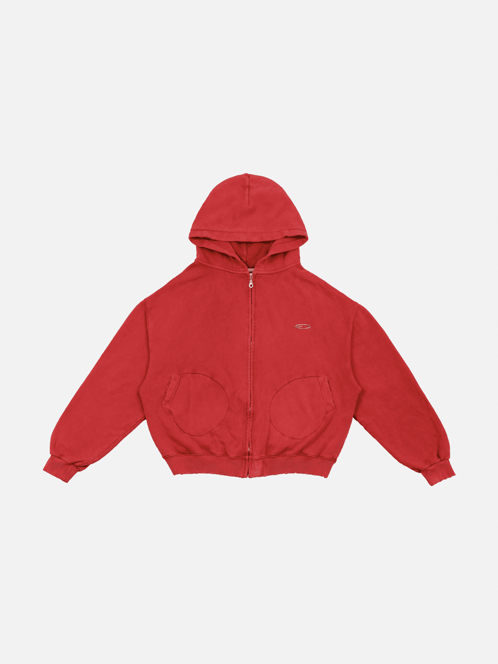 [FRAGILE] FRAGILE® Vintage Red Boxing Zip-up