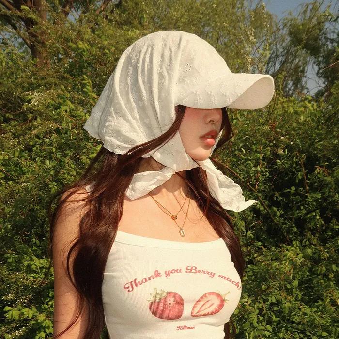 [2차 재입고][29CM단독] Sunveil Scarf Cap - White