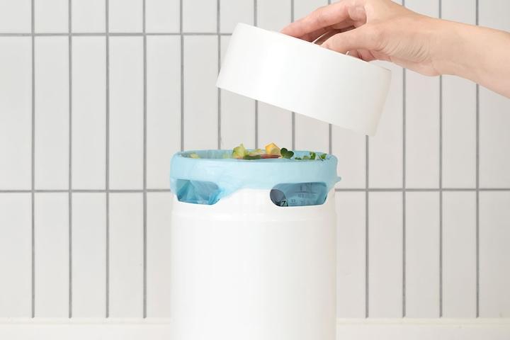 냄새 완벽차단! 디자인특허 실루엣 음식물 쓰레기통 3L